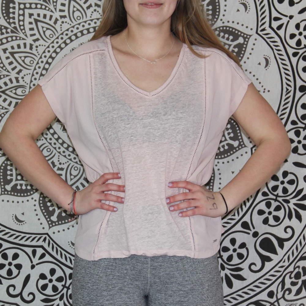 light pink t-shirt